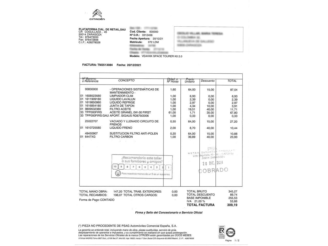 Citroën SpaceTourer BlueHDi 150 Feel Talla M - foto 24