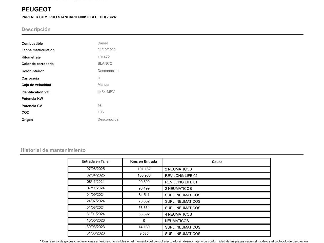 Peugeot Partner Furgon BlueHDi 100 Pro Standard 600kg - foto 19