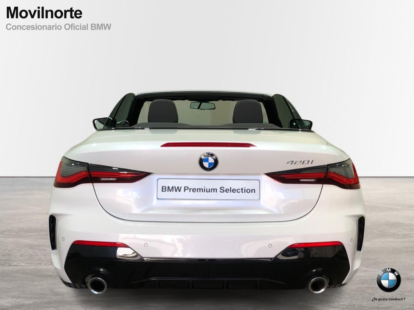 BMW Serie 4 420i Cabrio color Blanco. Año 2025. 135KW(184CV). Gasolina. En concesionario Movilnorte El Carralero de Madrid