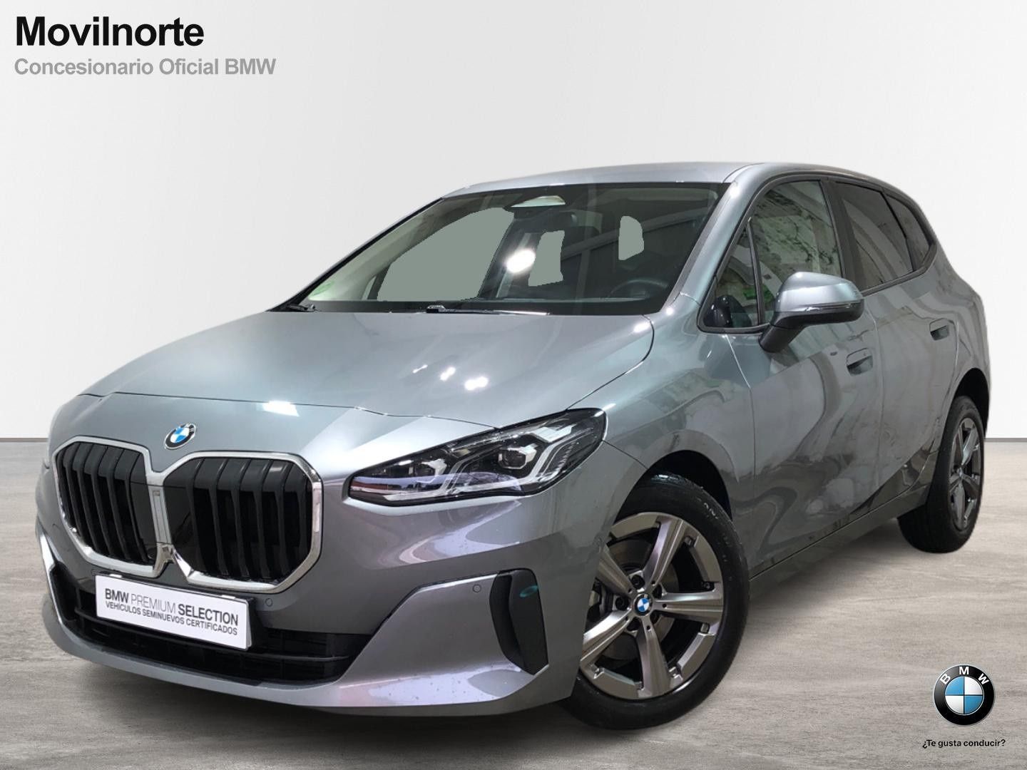 BMW Serie 2 218d Active Tourer color Gris. Año 2025. 110KW(150CV). Diésel. En concesionario Movilnorte El Plantio de Madrid