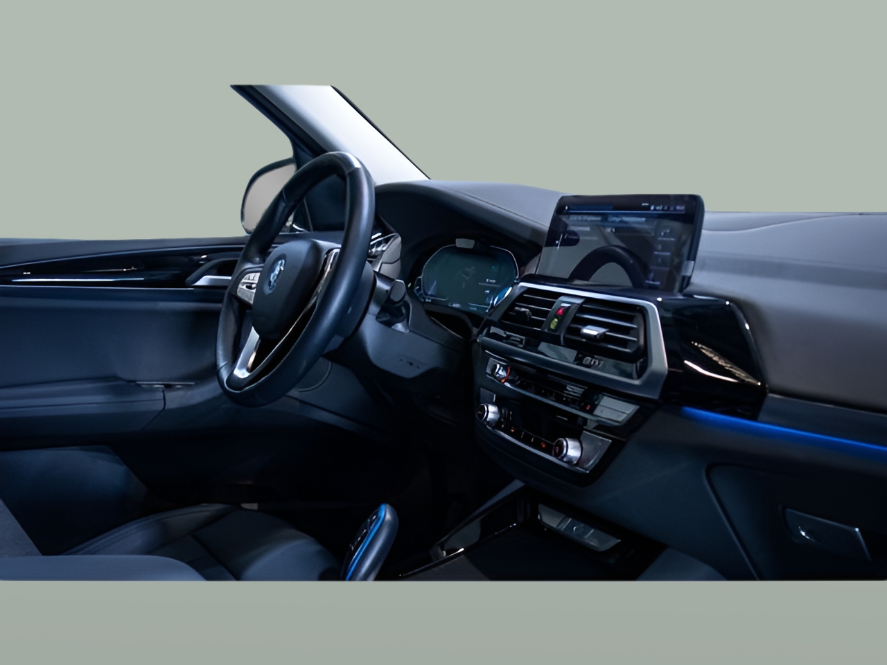 BMW iX3 iX3 80 kWh color Negro. Año 2021. 210KW(286CV). Elétrico. En concesionario Aníbal Carvalho & Filhos, S.A. de Santarém