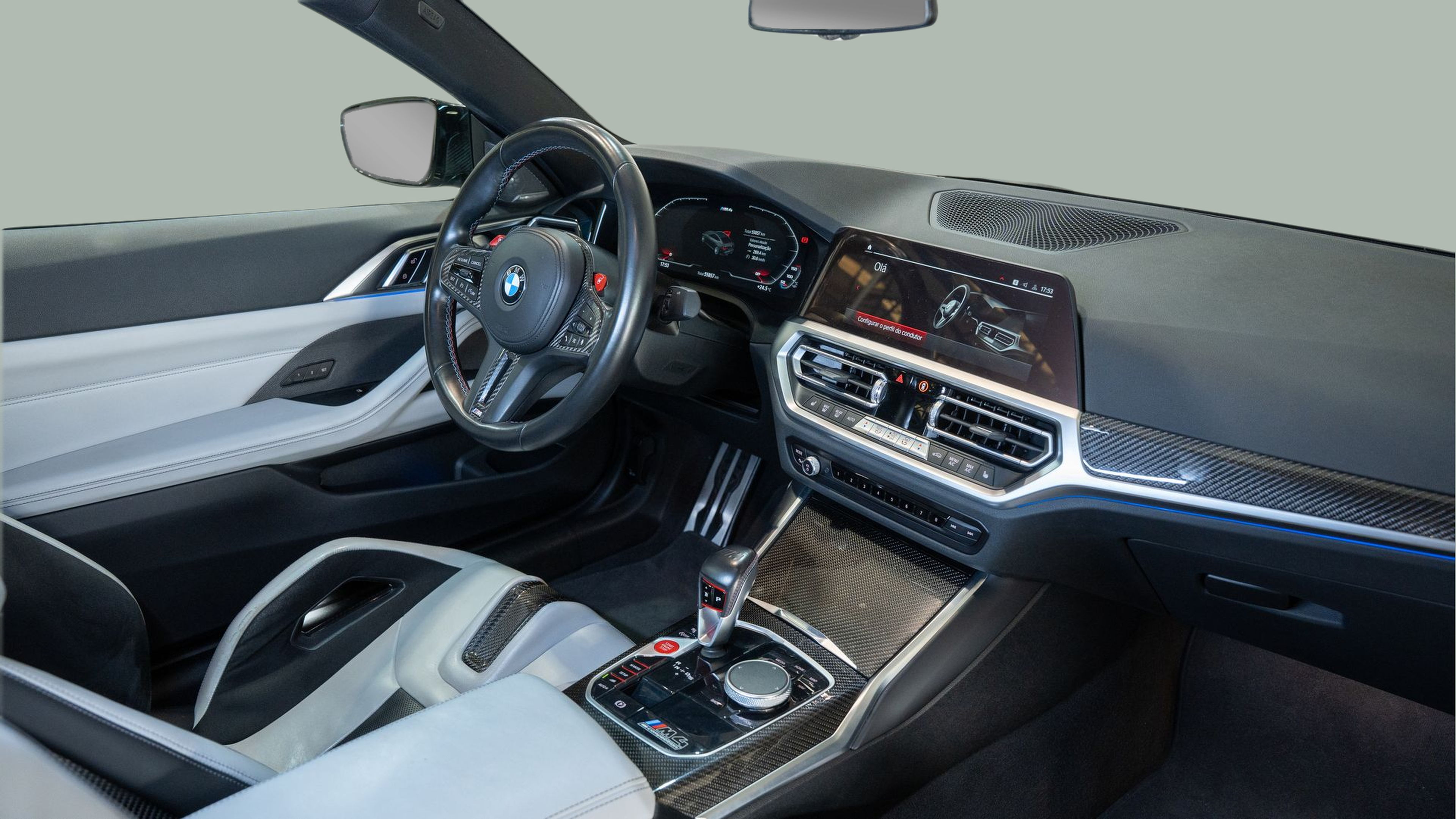 BMW M M4 Competition Coupé color Gris. Año 2022. 375KW(510CV). Gasolina. En concesionario Aníbal Carvalho & Filhos, S.A. de Santarém