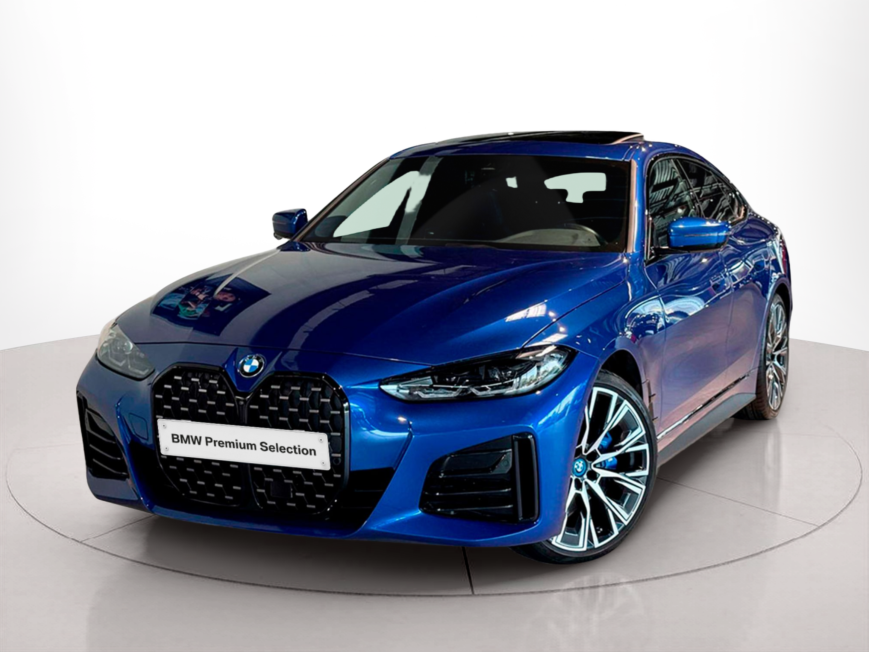 Fotos de BMW Série 4 430d Gran Coupe color Azul. Año 2024. 210KW(286CV). Diesel. En concesionario BMcar Braga de Braga