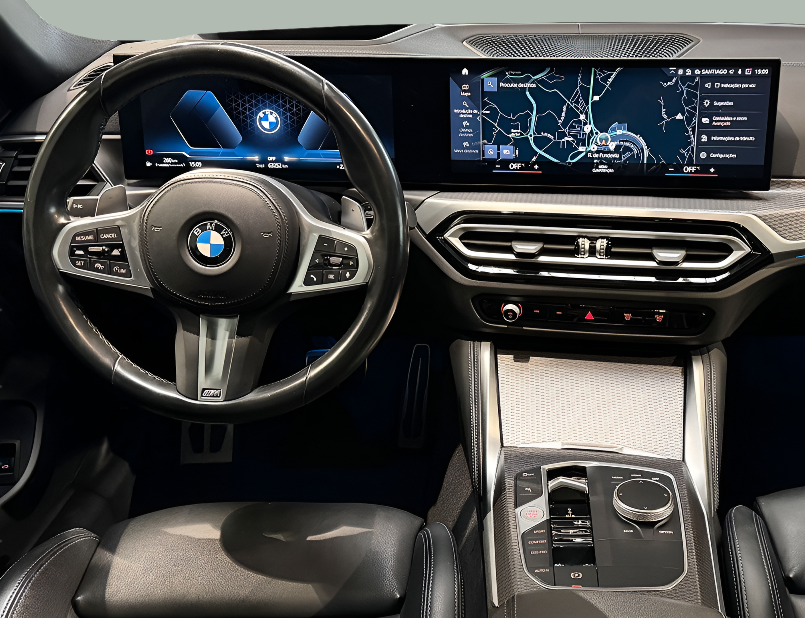 BMW Série 4 430d Berlina color Negro. Año 2023. 210KW(286CV). Diesel. En concesionario BMcar Guimarães de Guimarães