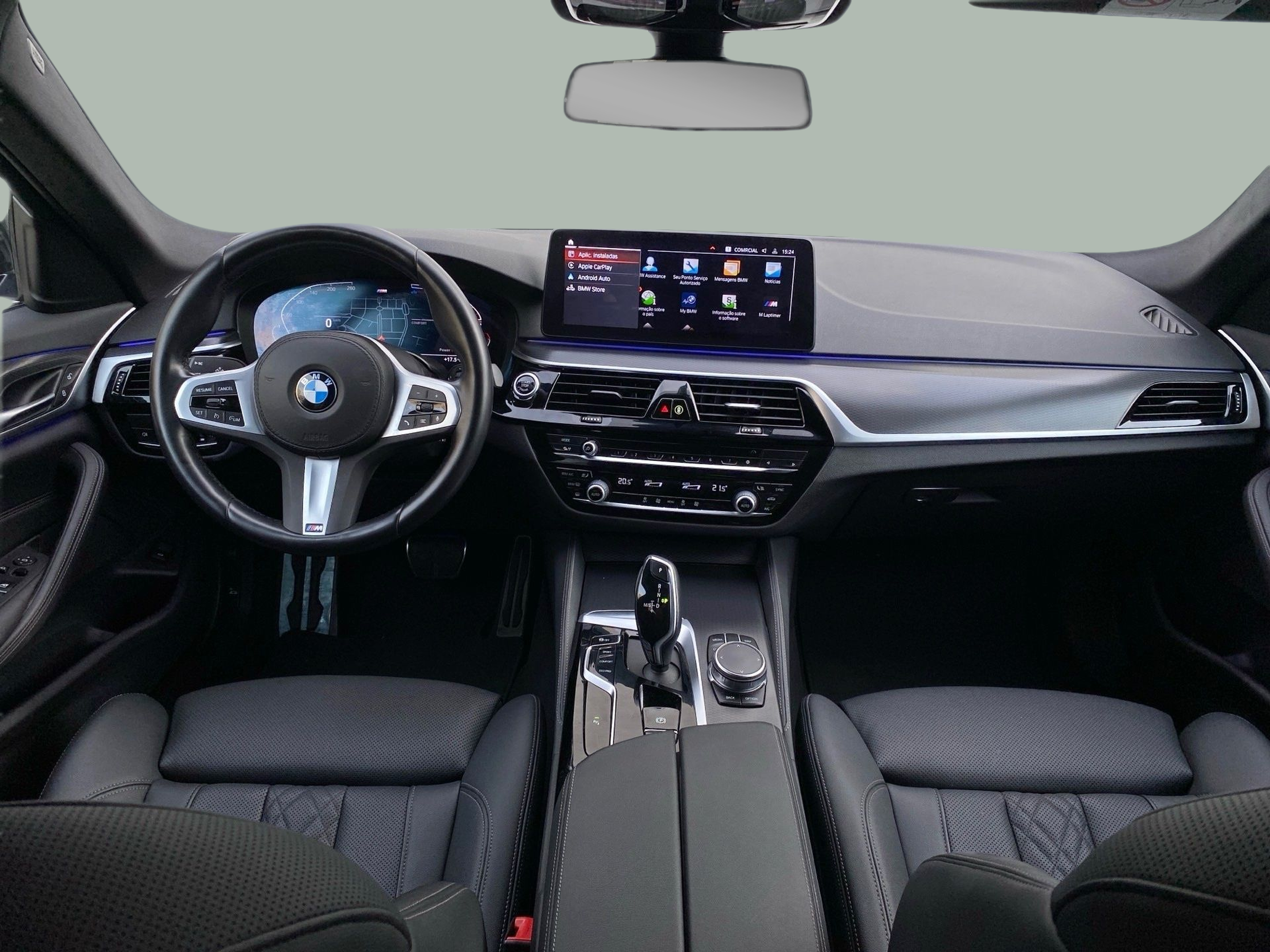 BMW Série 5 520d Touring color Negro. Año 2023. 140KW(190CV). Diesel. En concesionario Caetano Baviera Lisboa de Lisboa