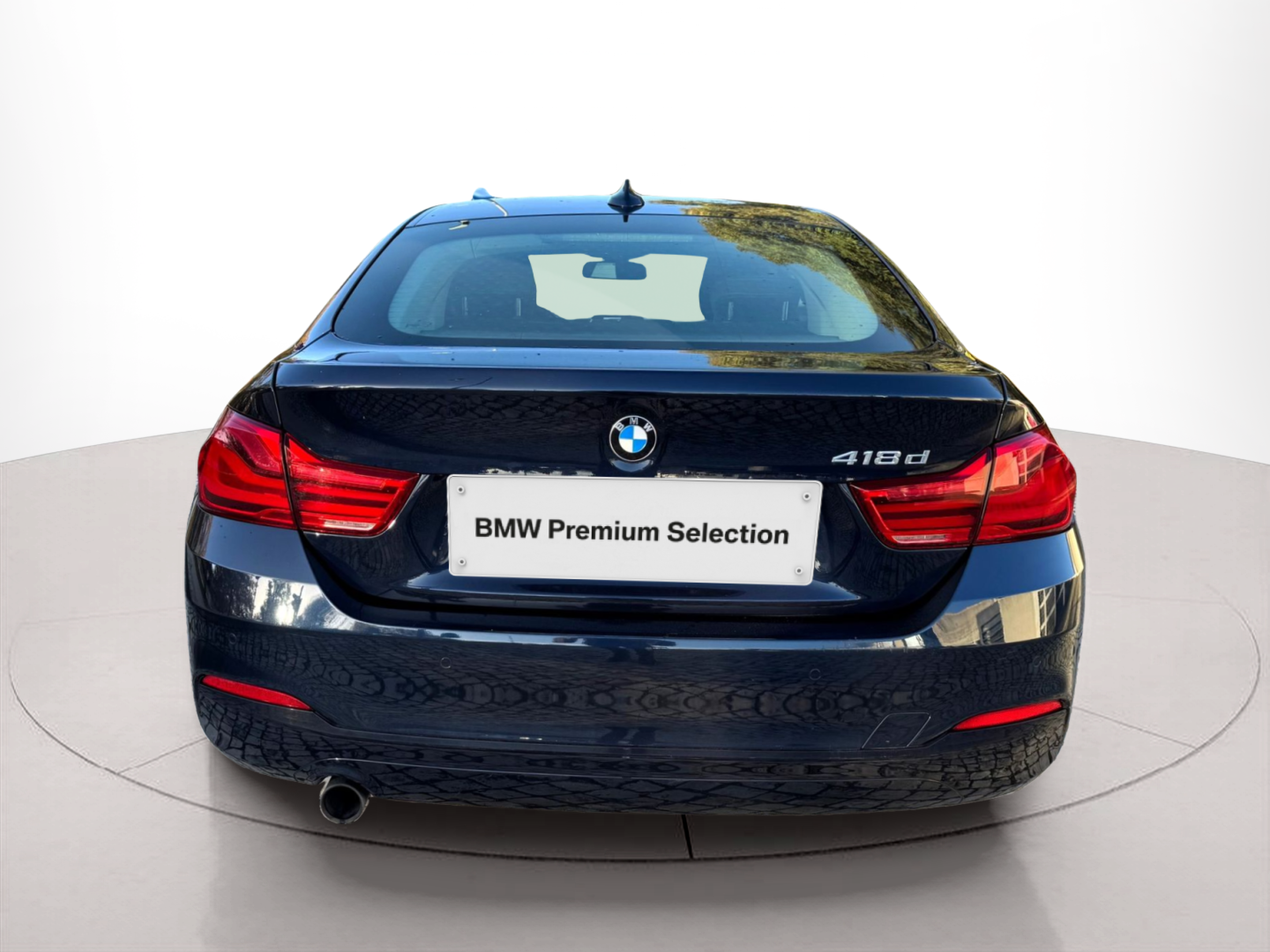 BMW Série 4 418d Gran Coupe color Azul. Año 2019. 110KW(150CV). Diesel. En concesionario Santogal Oeiras de Oeiras