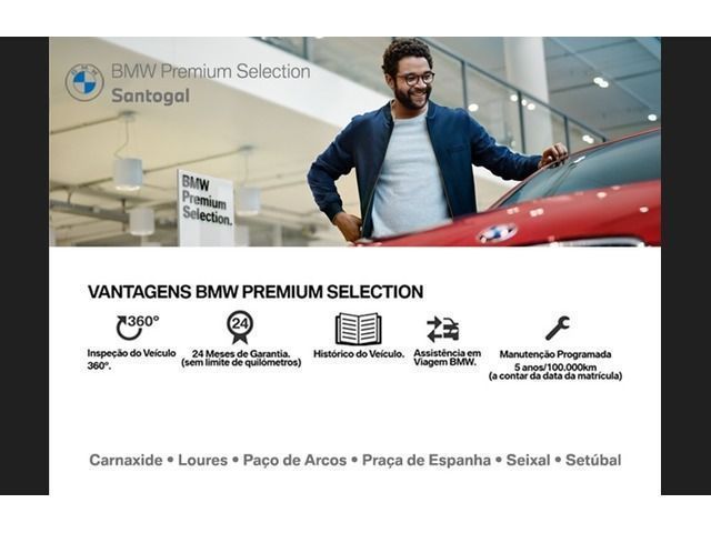 BMW Série 3 320e Touring color Negro. Año 2024. 150KW(204CV). Elétrico / Gasolina Híbrido. En concesionario Santogal Oeiras de Oeiras