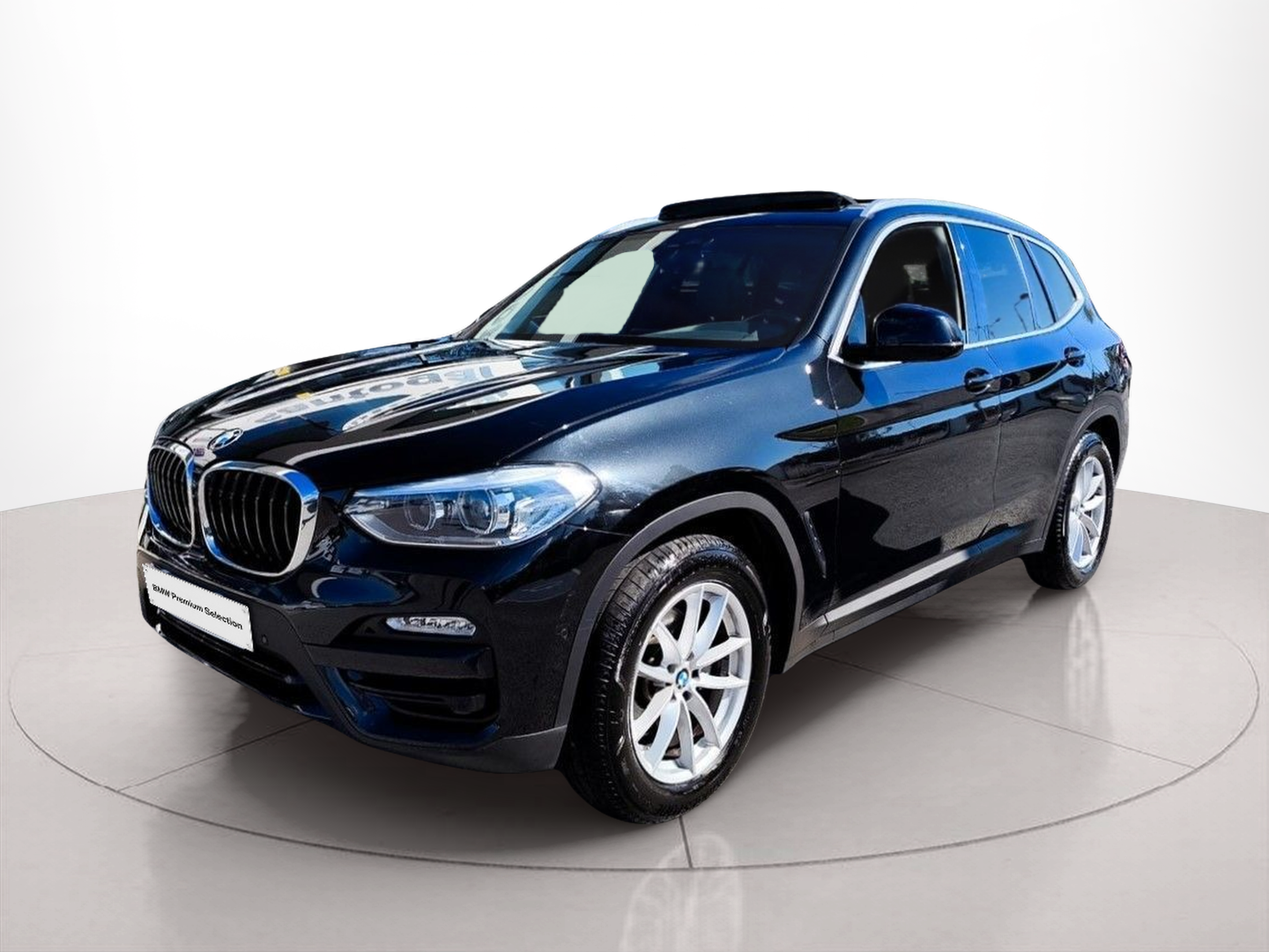 BMW X3 sDrive18d color Negro. Año 2019. 110KW(150CV). Diesel. En concesionario Santogal Oeiras de Oeiras