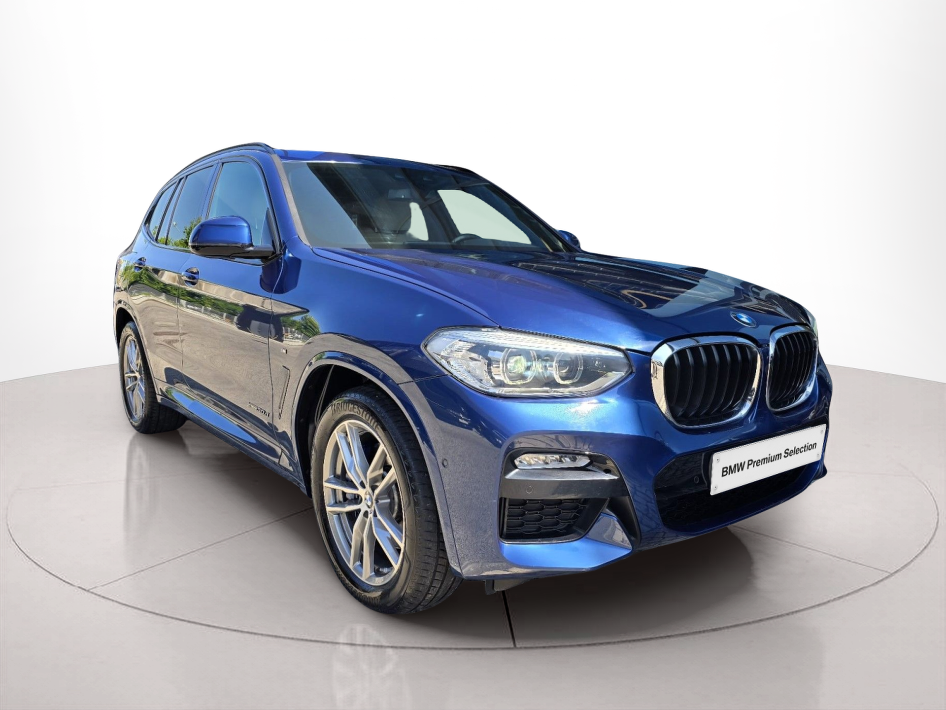 BMW X3 xDrive30d color Azul. Año 2018. 195KW(265CV). Diesel. En concesionario Santogal Oeiras de Oeiras