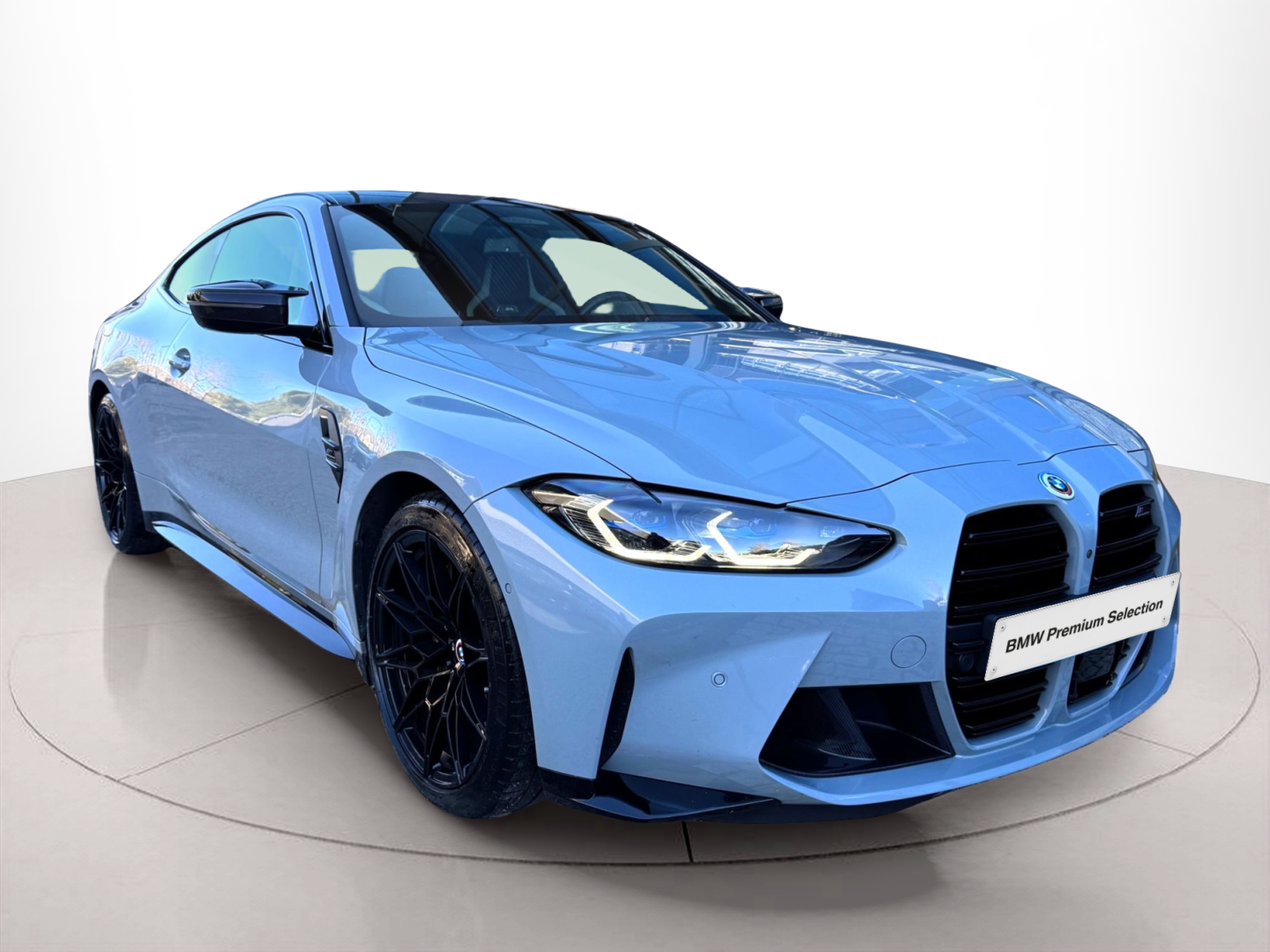 BMW M M4 Competition Coupé color Gris. Año 2022. 375KW(510CV). Gasolina. En concesionario Santogal Oeiras de Oeiras