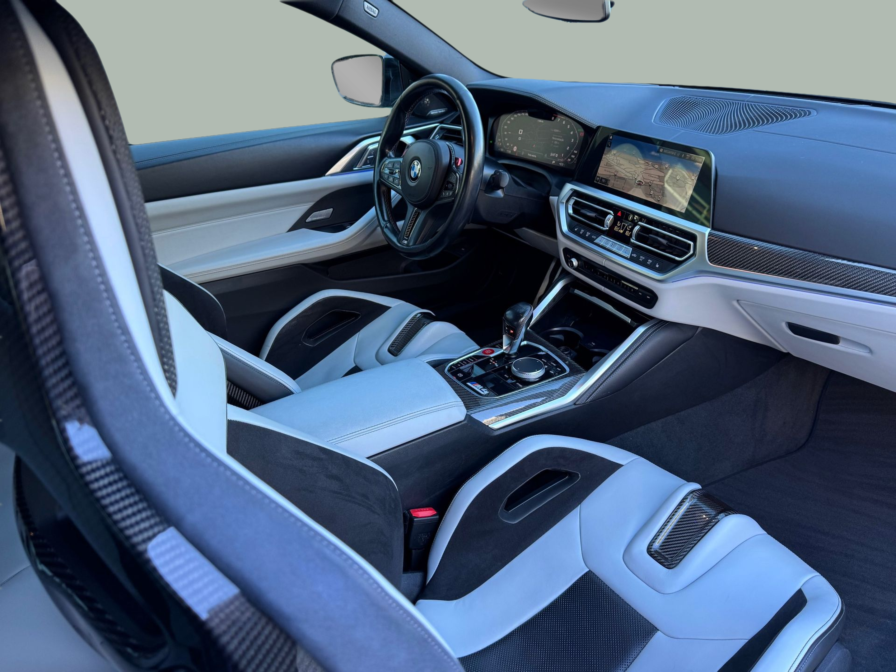 BMW M M4 Competition Coupé color Gris. Año 2022. 375KW(510CV). Gasolina. En concesionario Santogal Oeiras de Oeiras