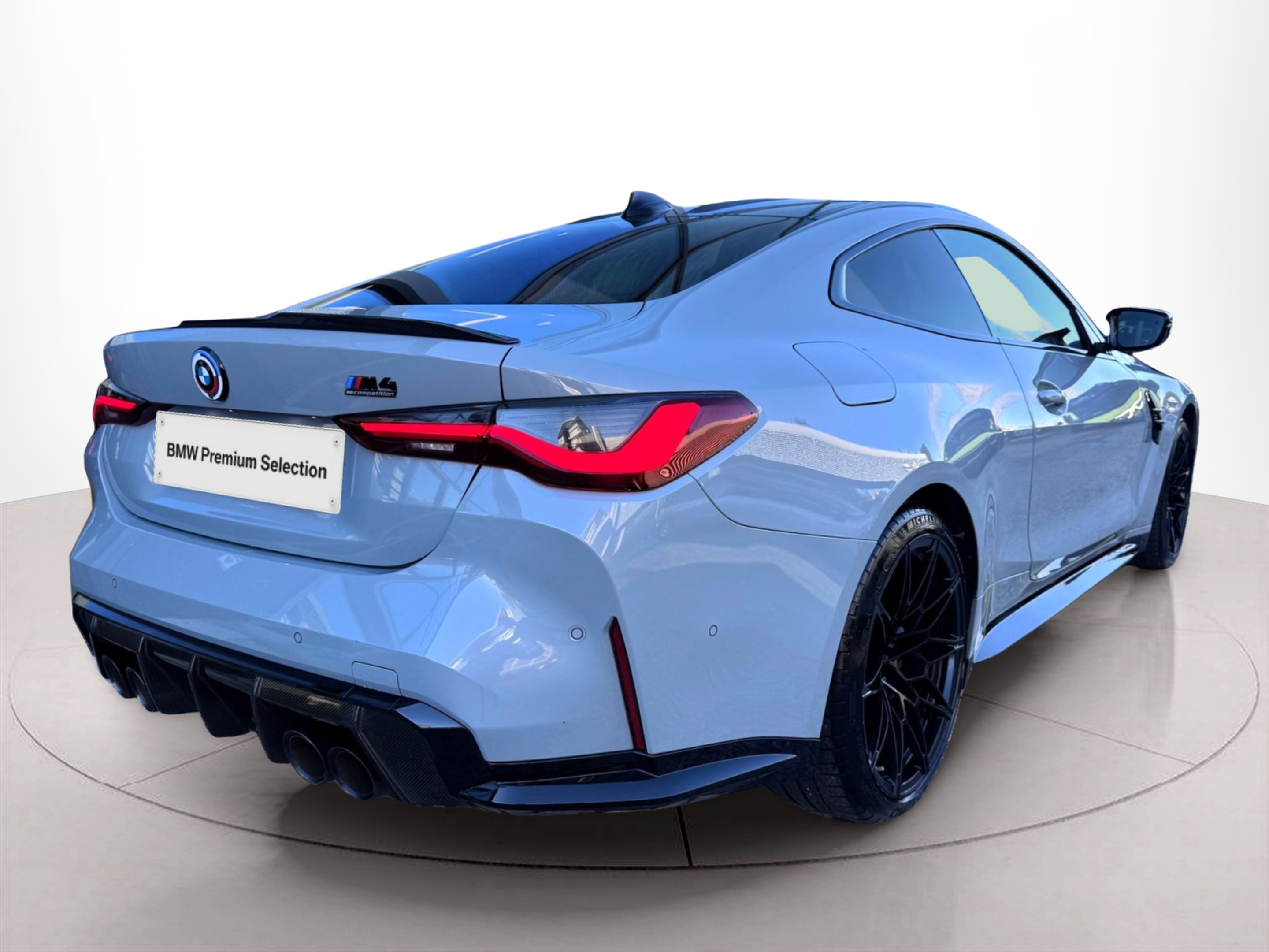 BMW M M4 Competition Coupé color Gris. Año 2022. 375KW(510CV). Gasolina. En concesionario Santogal Oeiras de Oeiras