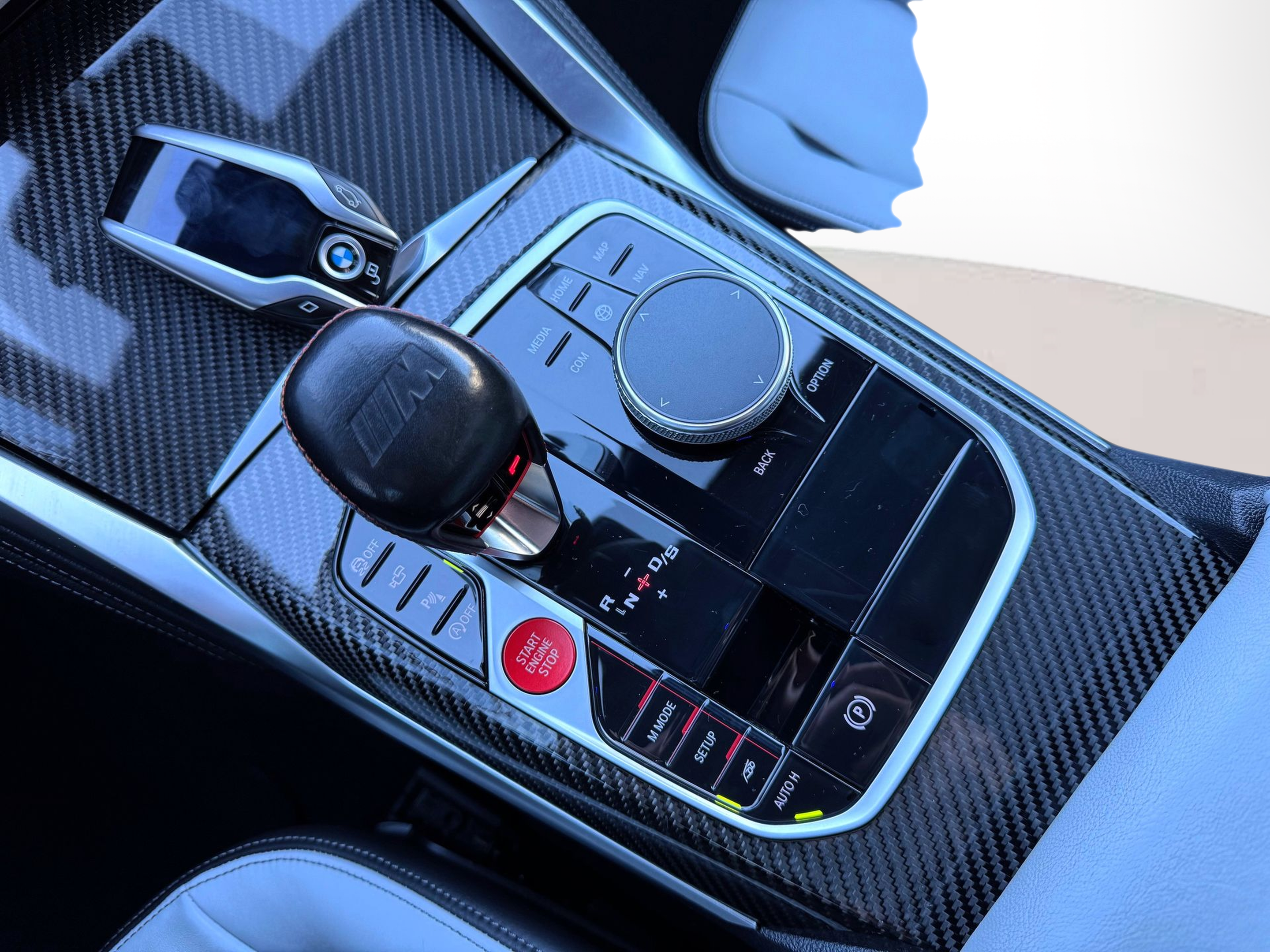 BMW M M4 Competition Coupé color Gris. Año 2022. 375KW(510CV). Gasolina. En concesionario Santogal Oeiras de Oeiras