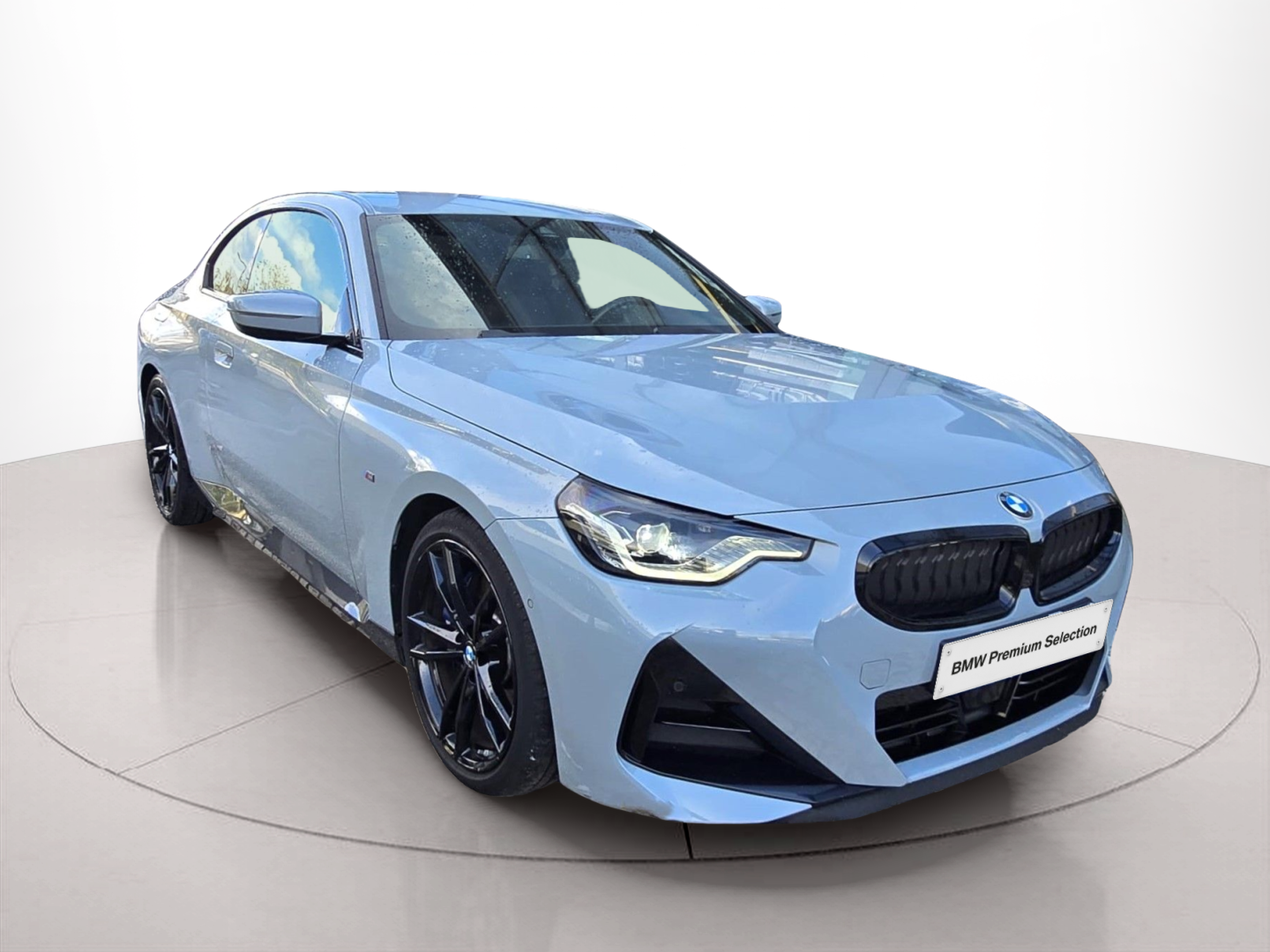 BMW Série 2 220d Coupe color Gris. Año 2022. 140KW(190CV). Diesel. En concesionario Santogal Oeiras de Oeiras