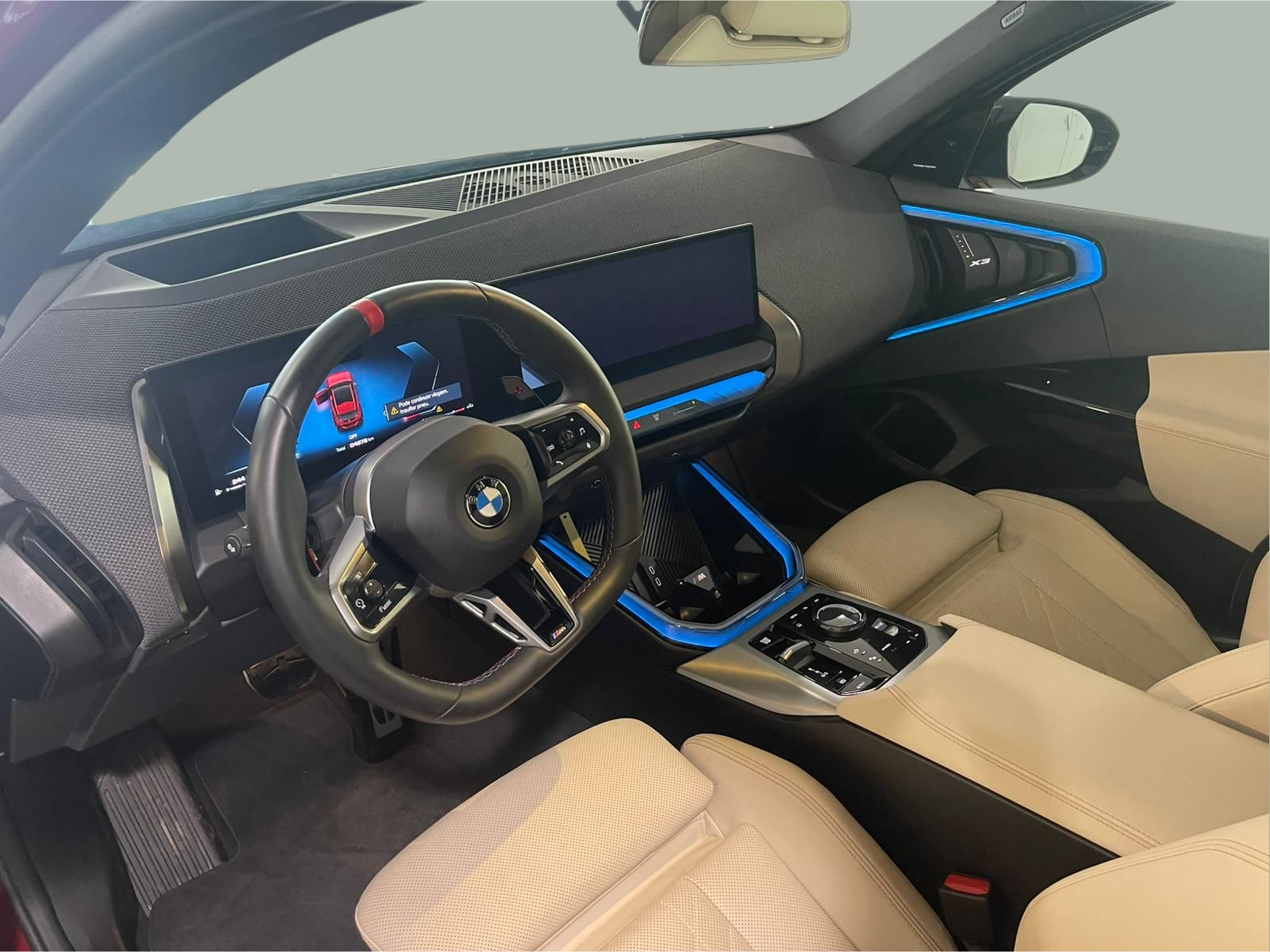 BMW X3 M50 color Rojo. Año 2024. 293KW(398CV). Gasolina. En concesionario Santogal Carnaxide de Oeiras