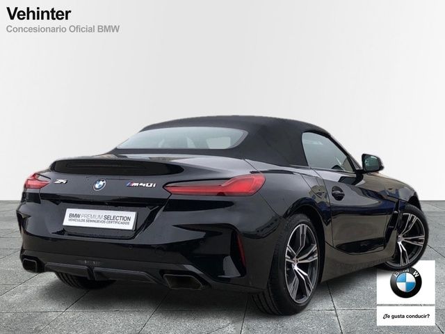 BMW Z4 M40i Cabrio color Negro. Año 2022. 250KW(340CV). Gasolina. En concesionario Vehinter Getafe de Madrid