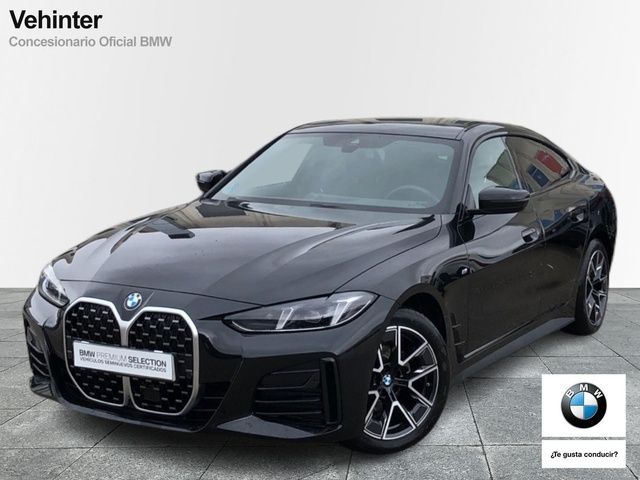 BMW Serie 4 420d Gran Coupe color Negro. Año 2025. 140KW(190CV). Diésel. En concesionario Vehinter Getafe de Madrid