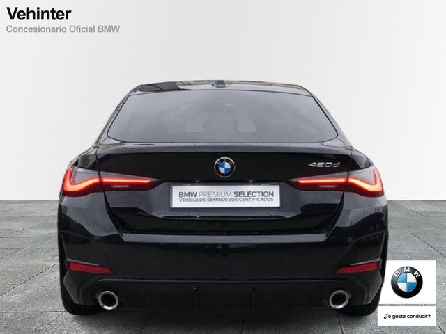 BMW Serie 4 420d Gran Coupe color Negro. Año 2025. 140KW(190CV). Diésel. En concesionario Vehinter Getafe de Madrid