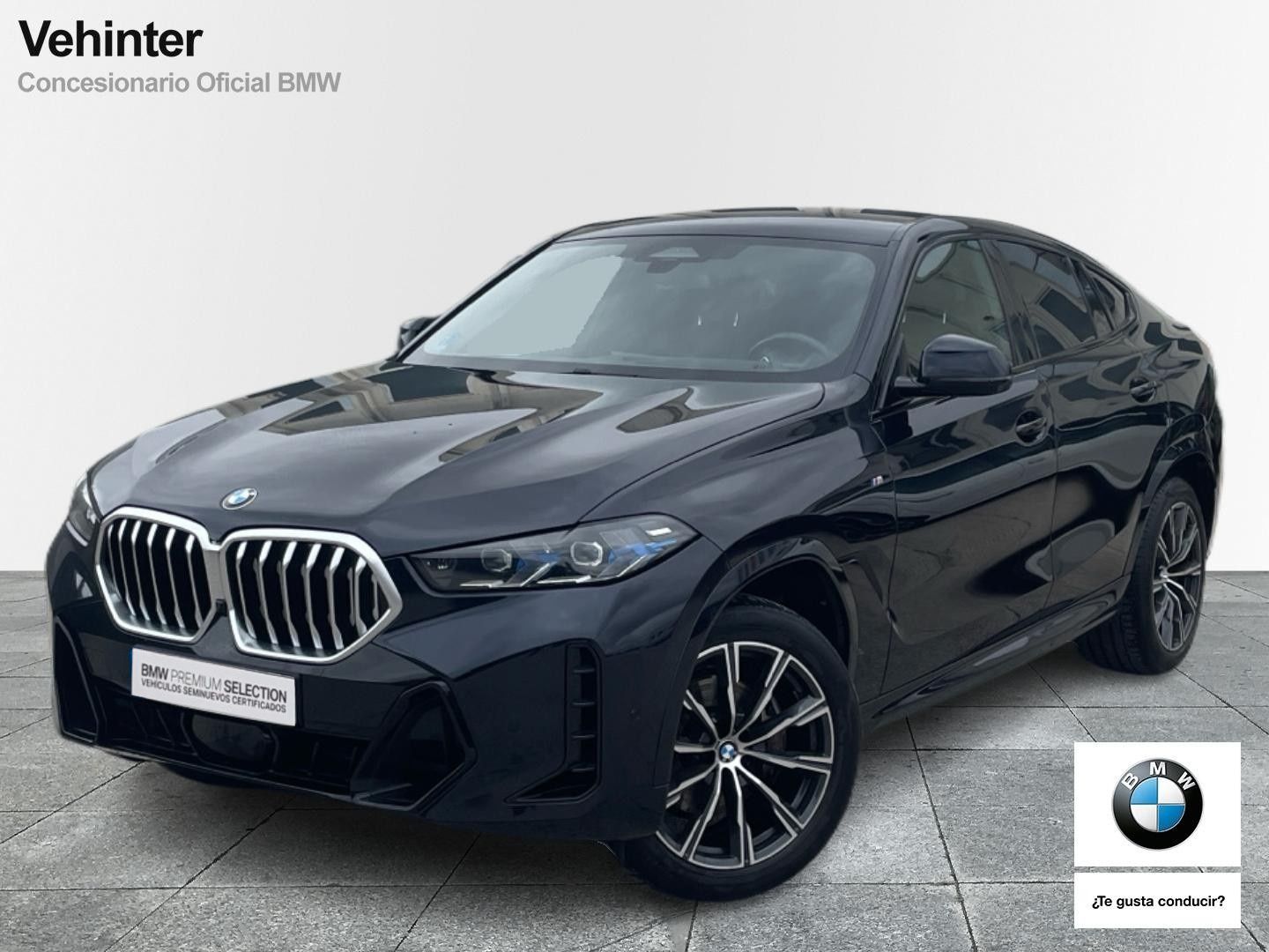 BMW X6 xDrive30d color Negro. Año 2023. 210KW(286CV). Diésel. En concesionario Vehinter Getafe de Madrid