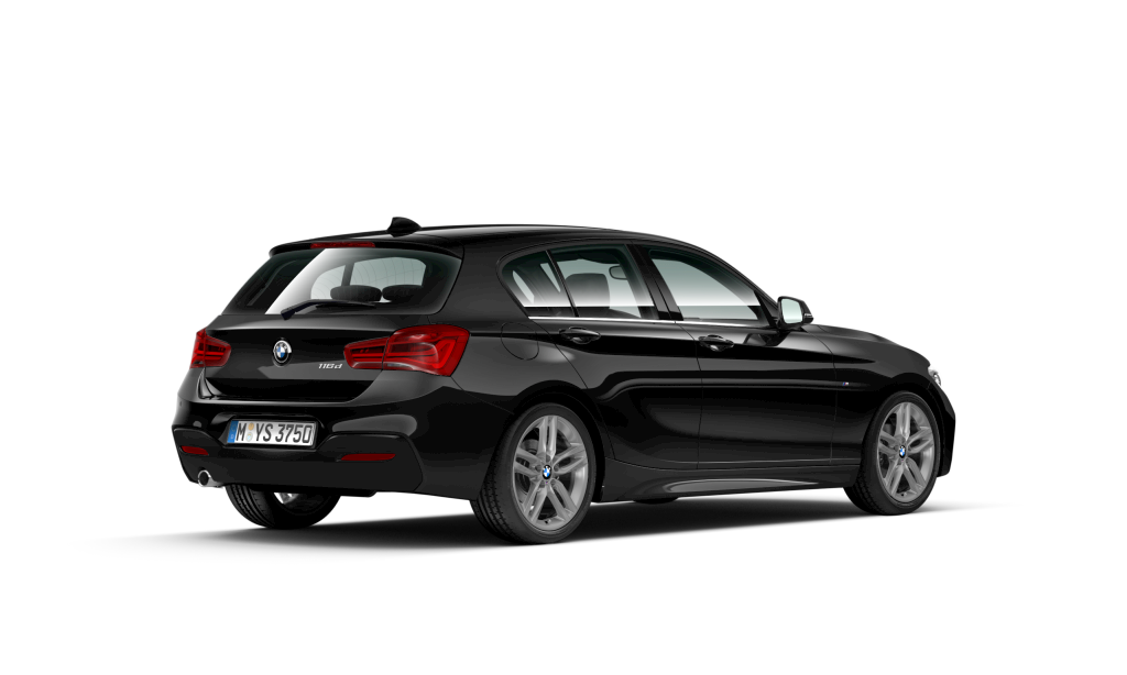 BMW Serie 1 116d color Negro. Año 2018. 85KW(116CV). Diésel. En concesionario Vehinter Alcorcón de Madrid