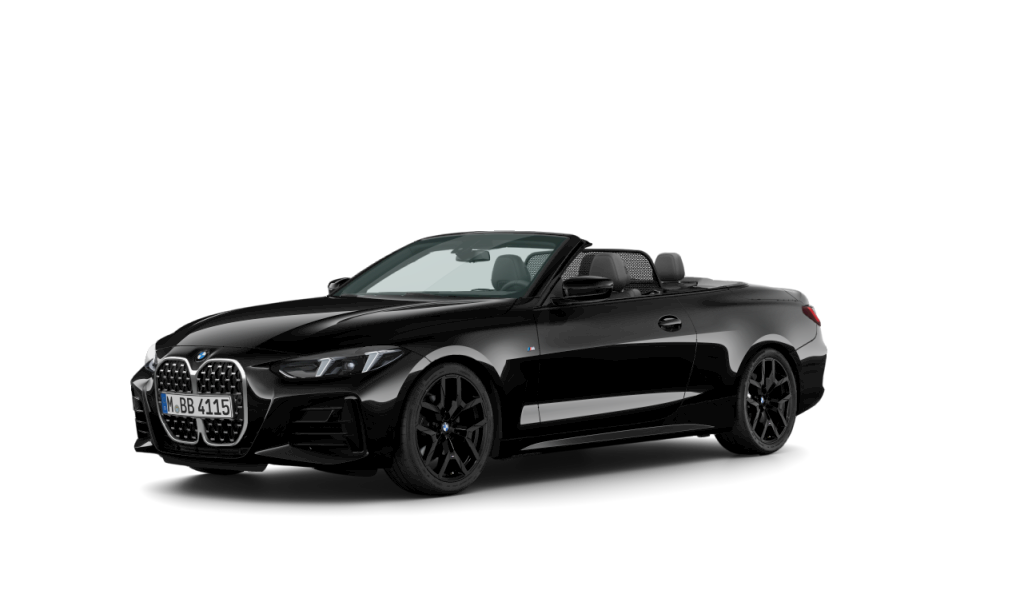BMW Serie 4 420d Cabrio color Negro. Año 2025. 140KW(190CV). Diésel. En concesionario Vehinter Getafe de Madrid