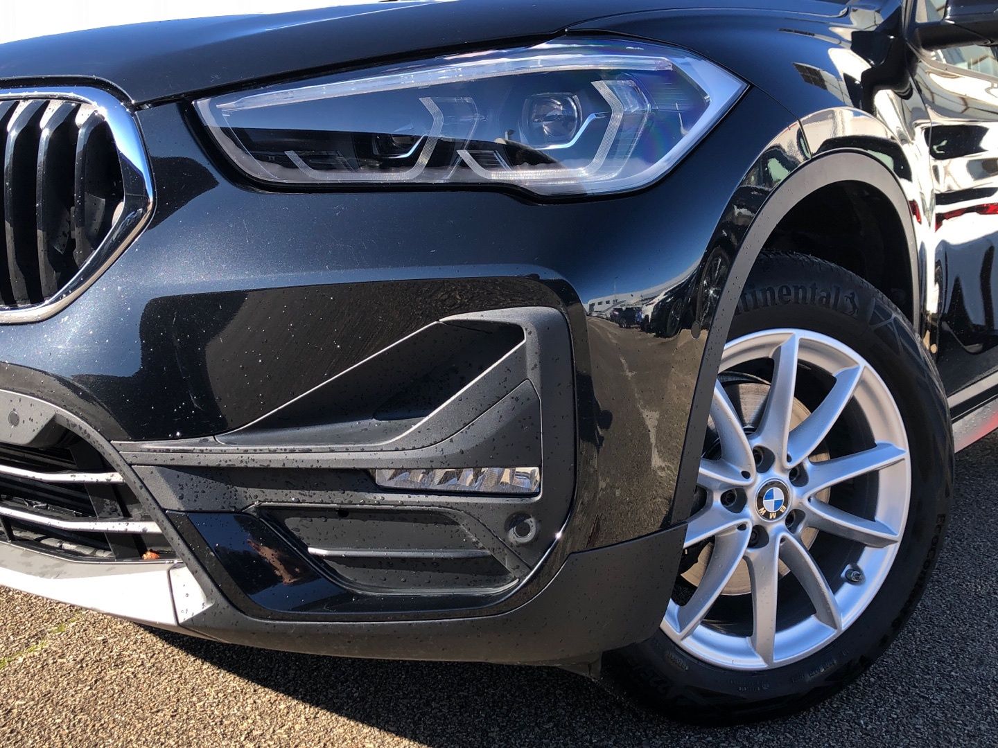 BMW X1 sDrive18d color Negro. Año 2020. 110KW(150CV). Diésel. En concesionario Vehinter Getafe de Madrid