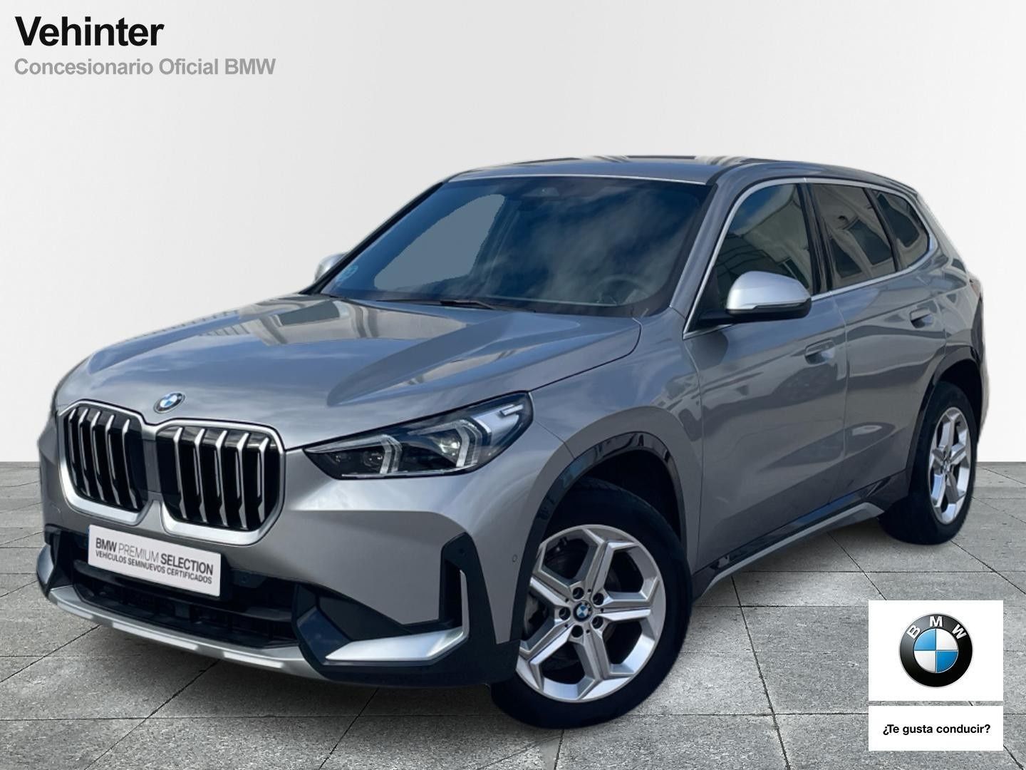 BMW X1 sDrive18d color Gris Plata. Año 2024. 110KW(150CV). Diésel. En concesionario Vehinter Getafe de Madrid