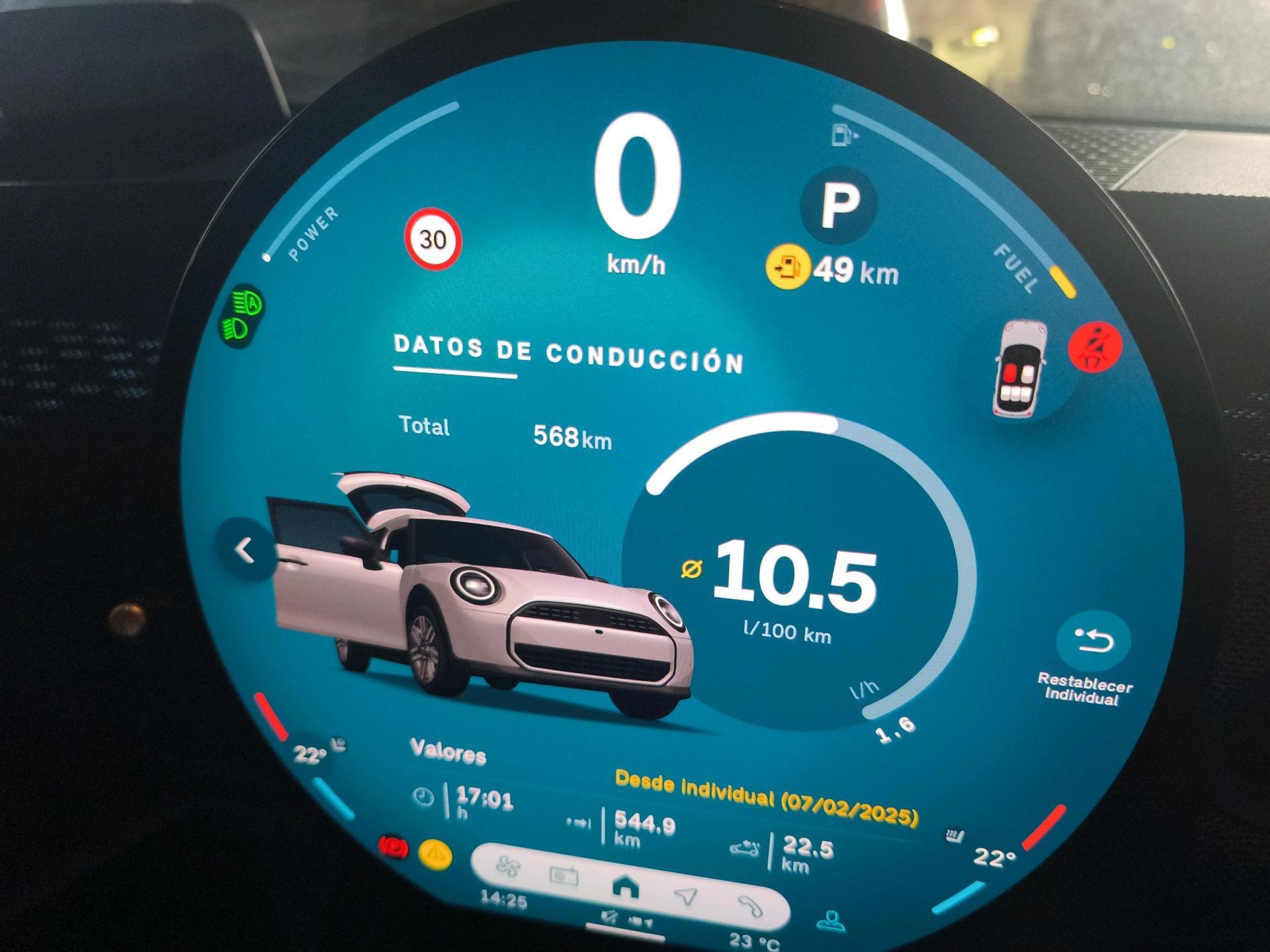 fotoG 10 del Mini MINI Cooper 5 Puertas MINI Cooper C 5 puertas 156cv Gasolina del 2025 en Madrid