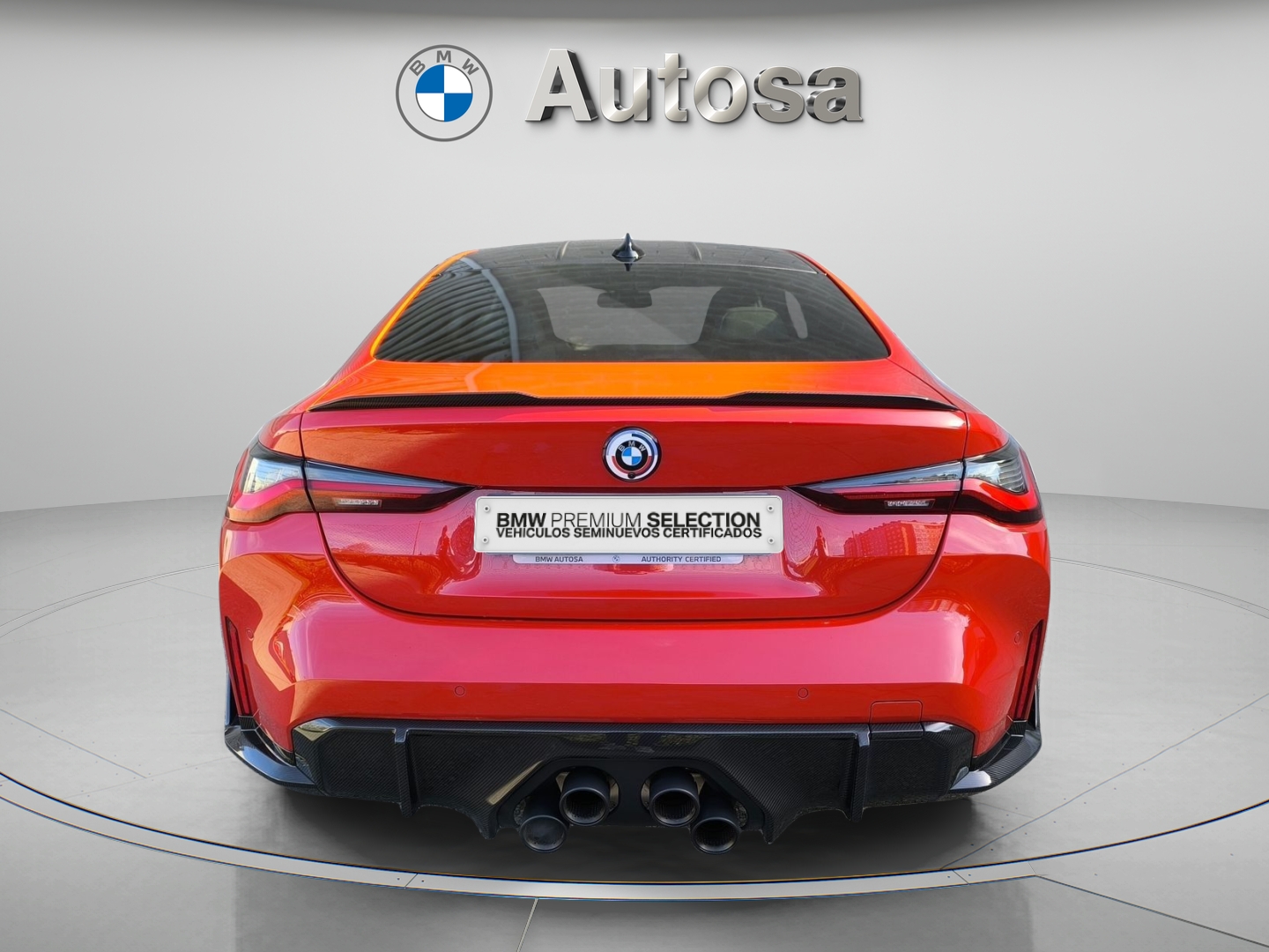 BMW M M4 Coupe Competition color Rojo. Año 2022. 375KW(510CV). Gasolina. En concesionario Automóviles Oviedo S.A. de Asturias