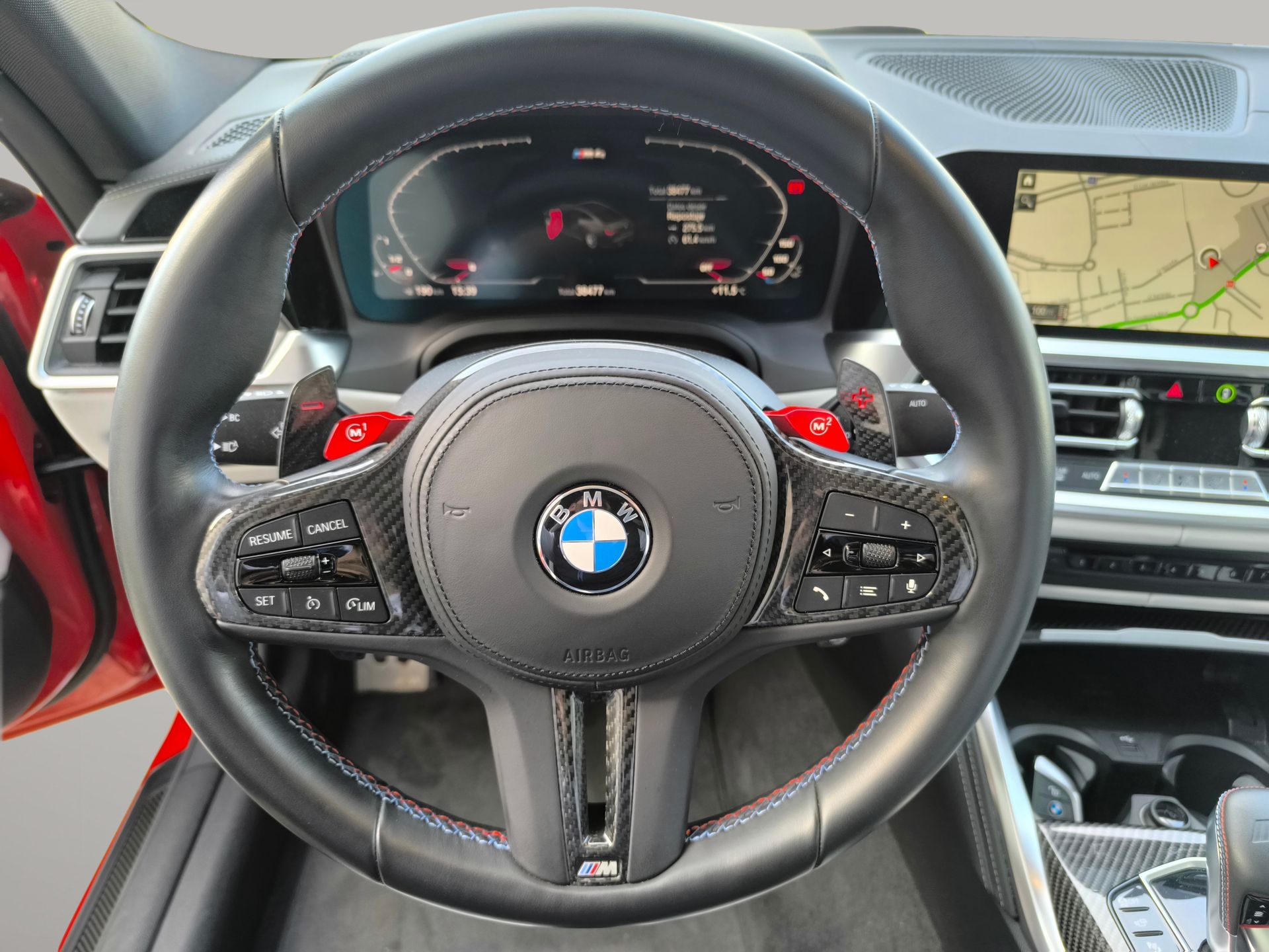 BMW M M4 Coupe Competition color Rojo. Año 2022. 375KW(510CV). Gasolina. En concesionario Automóviles Oviedo S.A. de Asturias
