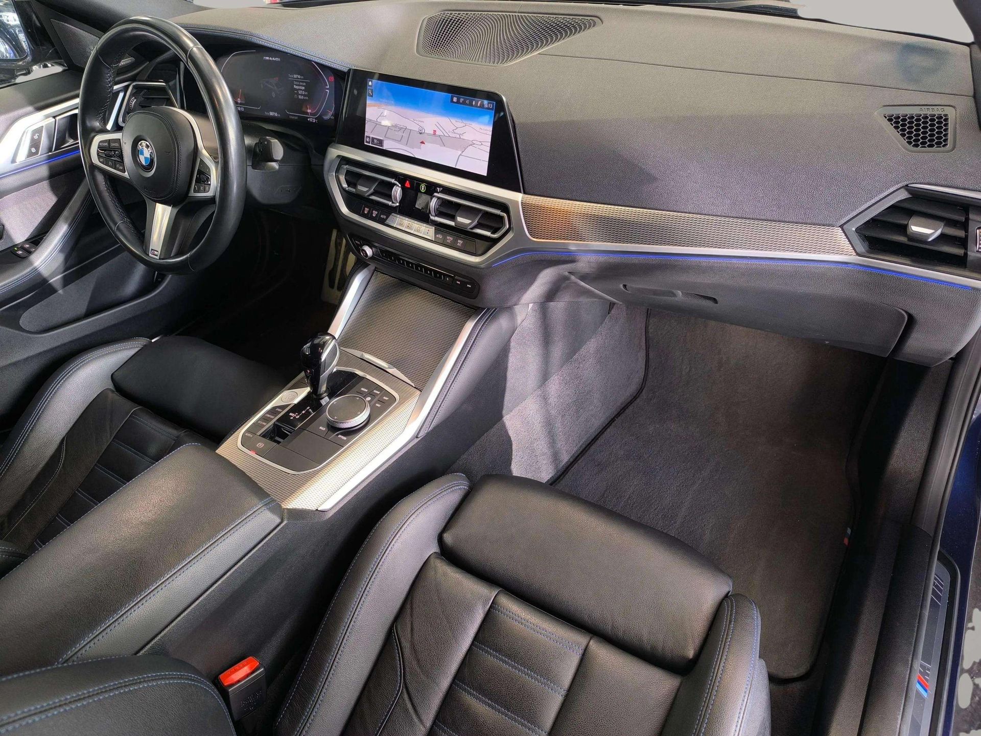 BMW Serie 4 M440i Gran Coupe color Azul. Año 2022. 275KW(374CV). Gasolina. En concesionario Automóviles Oviedo S.A. de Asturias