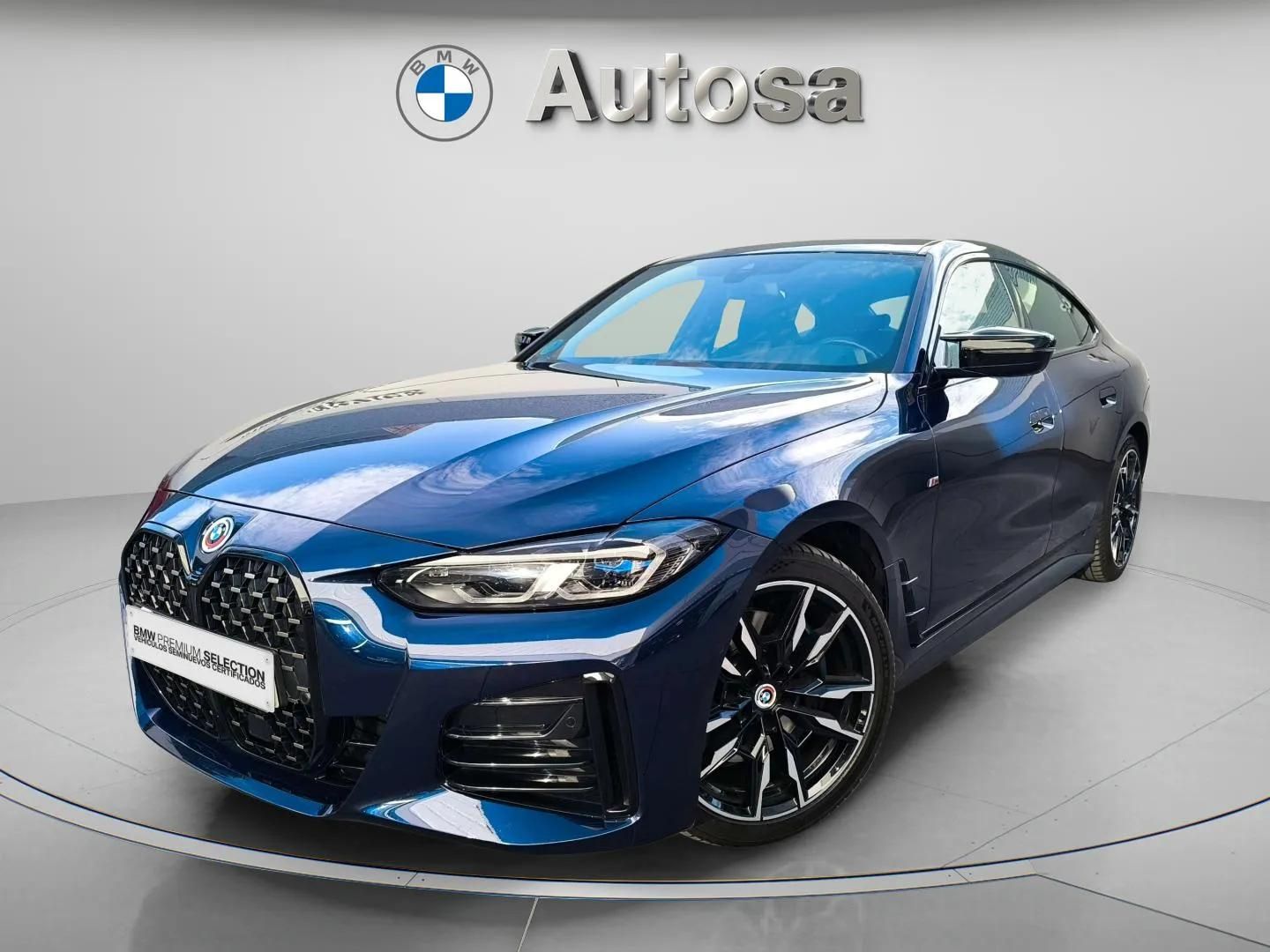 Fotos de BMW Serie 4 M440i Gran Coupe color Azul. Año 2022. 275KW(374CV). Gasolina. En concesionario Automóviles Oviedo S.A. de Asturias