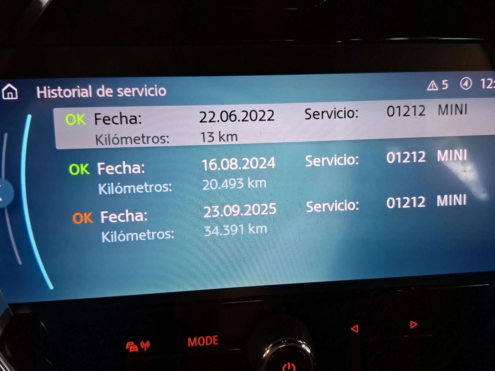 MINI MINI Cooper 5 Puertas 100 kW (136 CV)