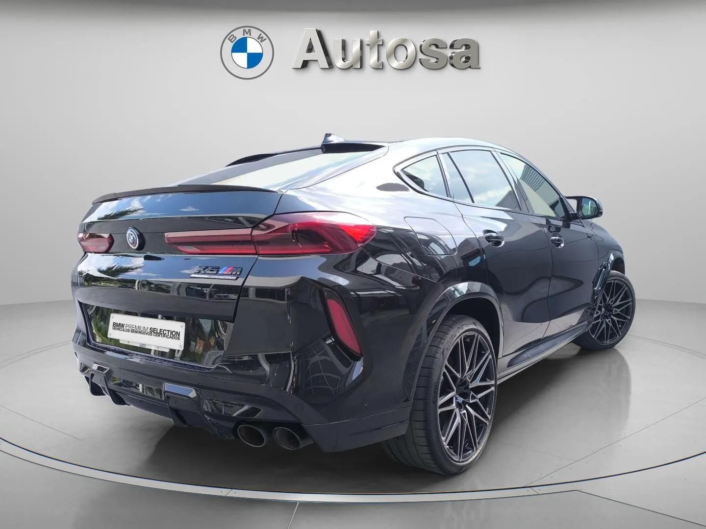 BMW M X6 M color Negro. Año 2022. 441KW(600CV). Gasolina. En concesionario Automóviles Oviedo S.A. de Asturias
