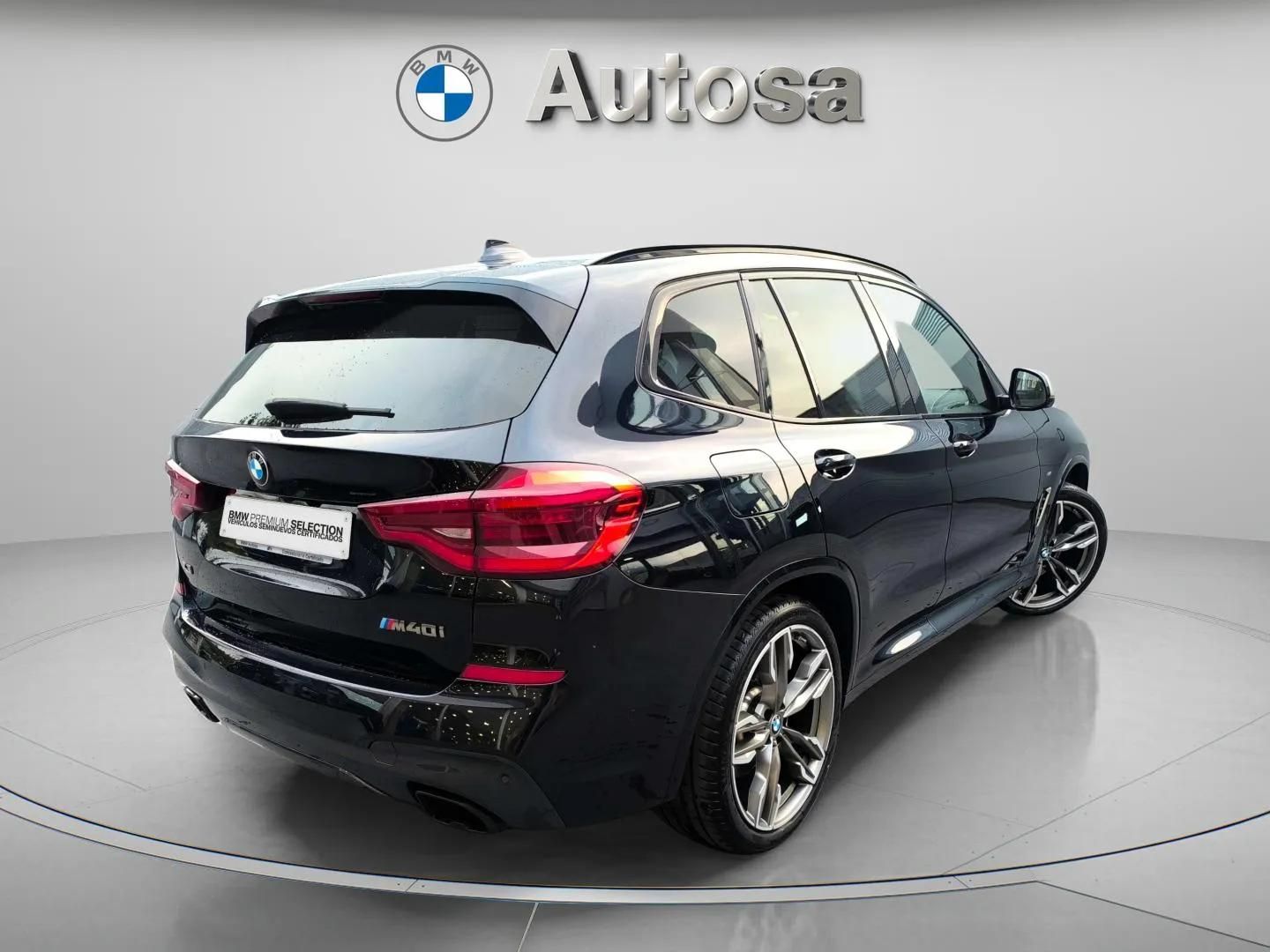 BMW X3 M40i color Negro. Año 2020. 260KW(354CV). Gasolina. En concesionario Automóviles Oviedo S.A. de Asturias
