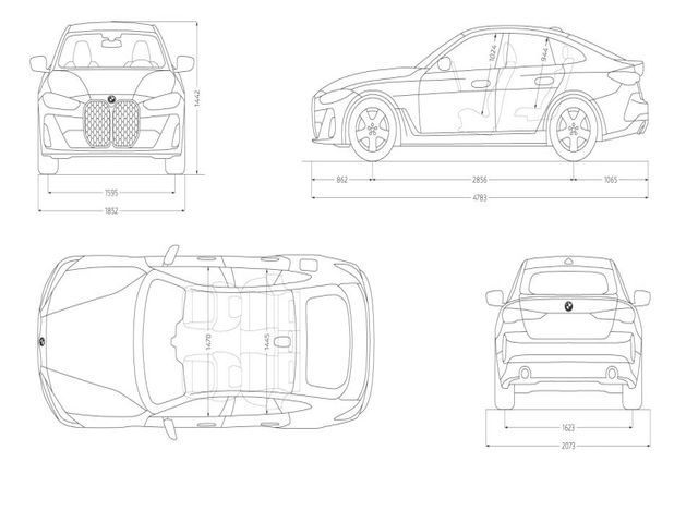 BMW i4 M50 color Azul. Año 2024. 400KW(544CV). Eléctrico. En concesionario TACO de Sta. C. Tenerife